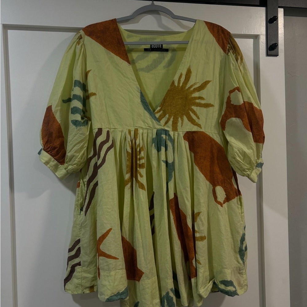 Ecote Women's Multicolor Boho Top